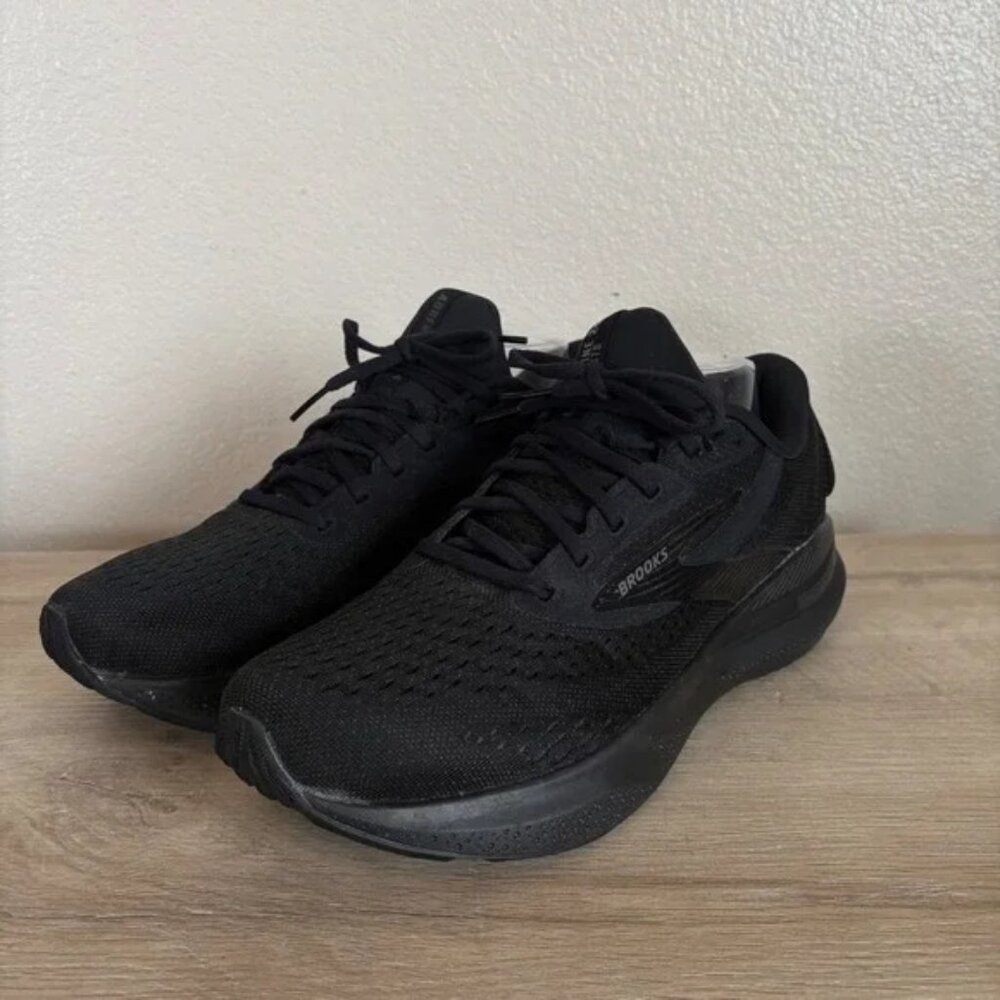 Men's Brooks Adrenaline GTS 24, Black/Black/Ebony, 10 D Medium US